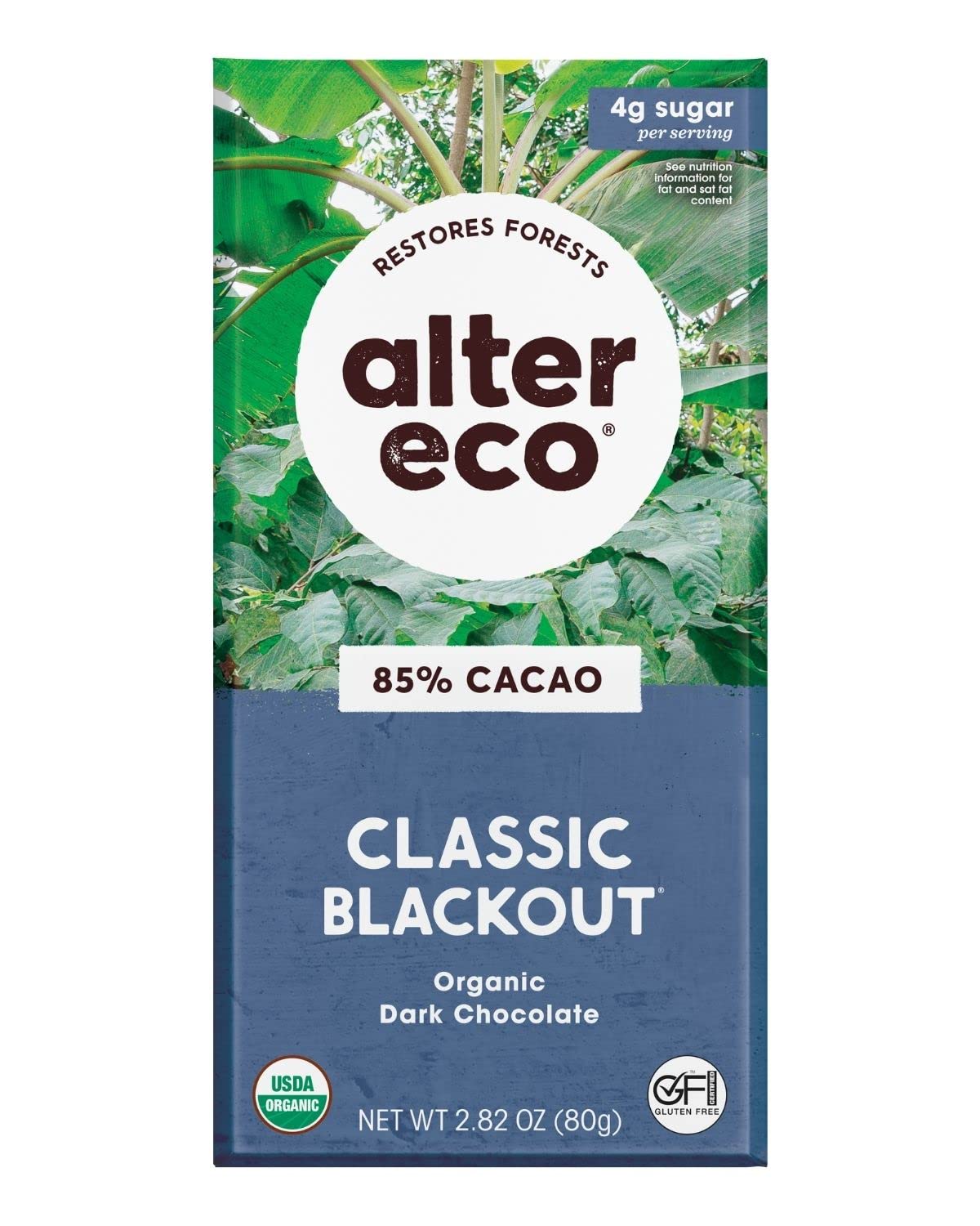 Alter Eco Classic Blackout 85% Pure Dark Cocoa