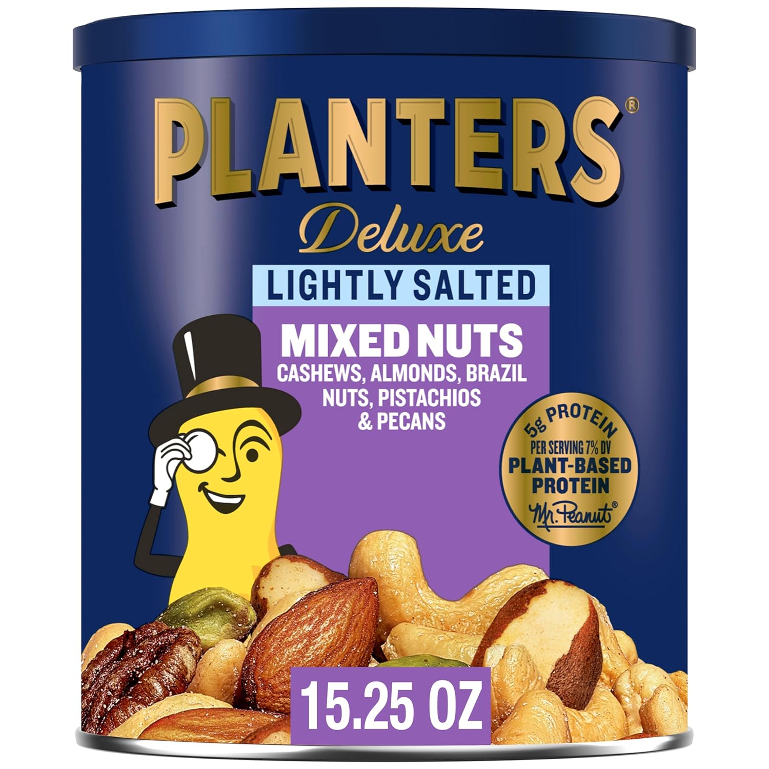 Planters Deluxe Mixed Nuts, Lightly Salted
